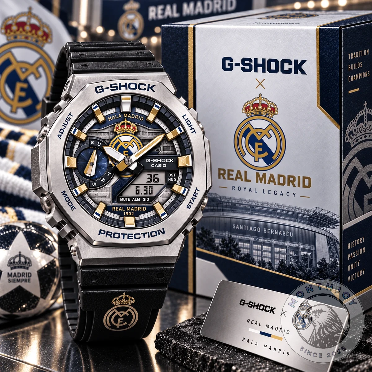 Real Madrid G-SHOCK Analog-Digital Watch - Detail View