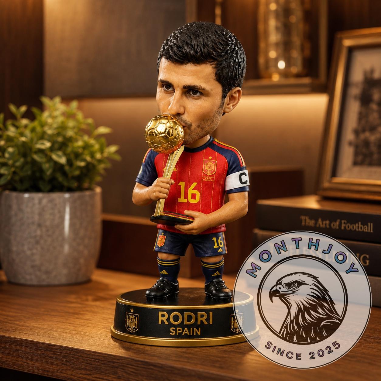 Rodri Spain FIFA World Cup 2026 Golden Ball Winner Bobblehead - Detail View