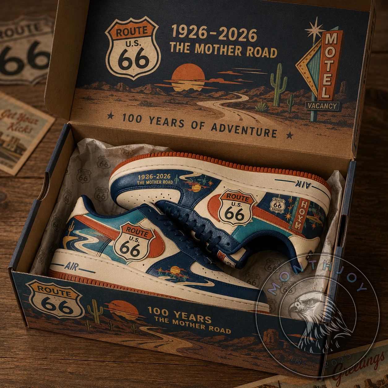 Route 66 Centennial The Mother Road Sneakers - Detail View
