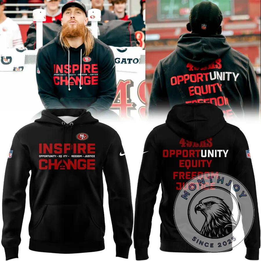 San Francisco 49ers Inspire Change Hoodie - Front View