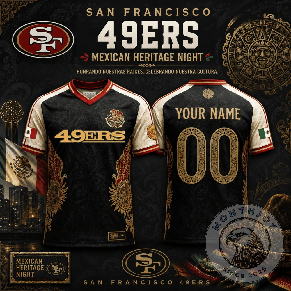 San Francisco 49ers Mexican Heritage Night Jersey - Front View