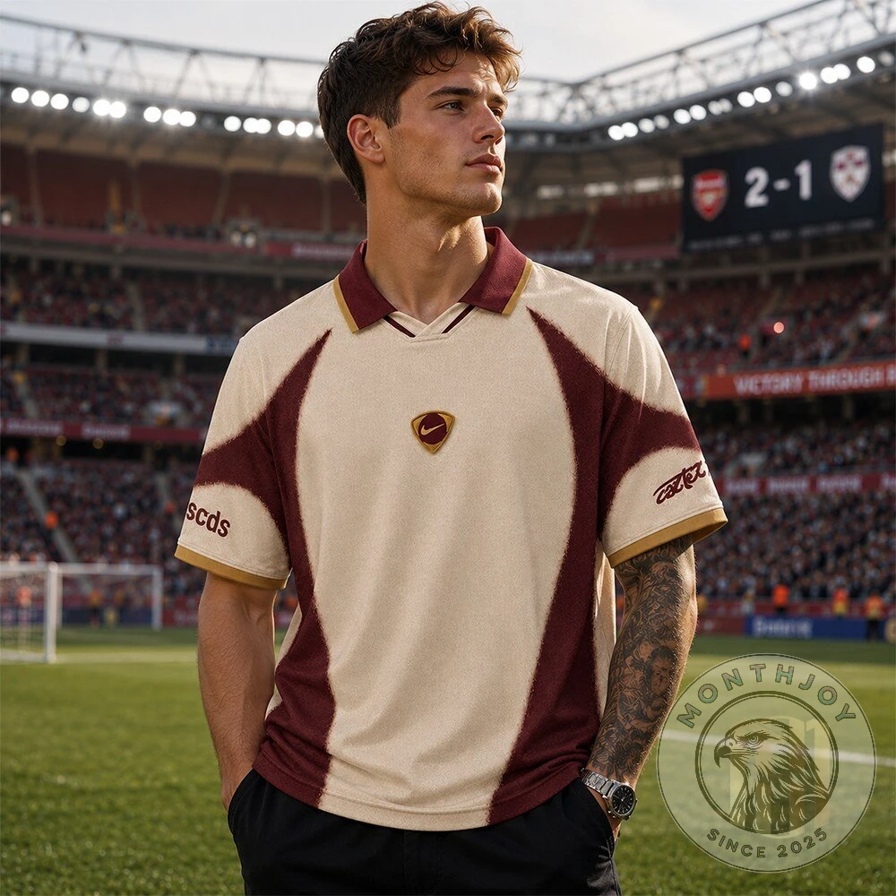 Cattz Retro Spain Curved Panel Original Soccer Jersey - Detail View