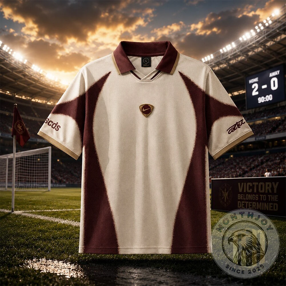 Cattz Retro Spain Curved Panel Original Soccer Jersey - Front View