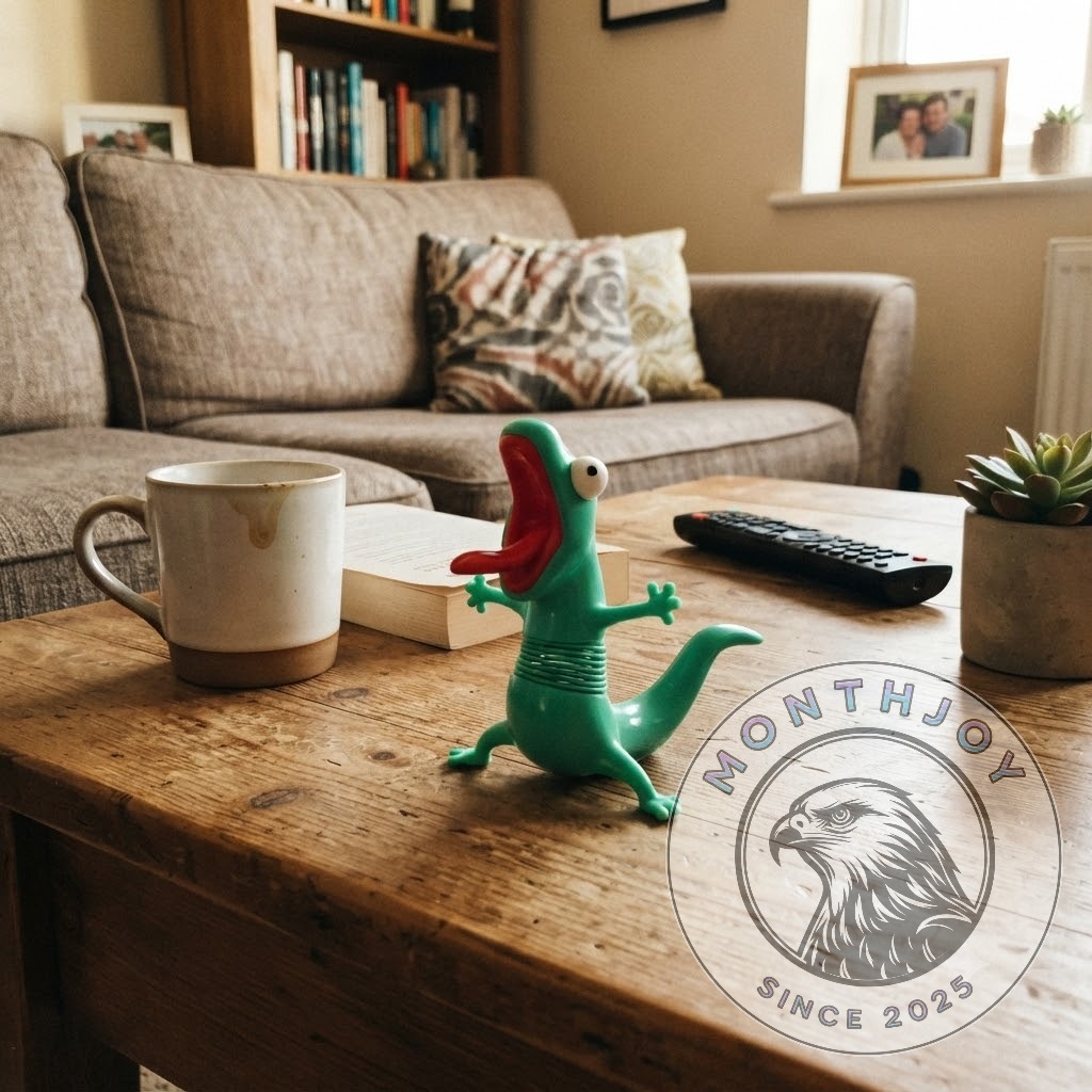 Screaming Green Lizard Car Dashboard Toy - photo 3