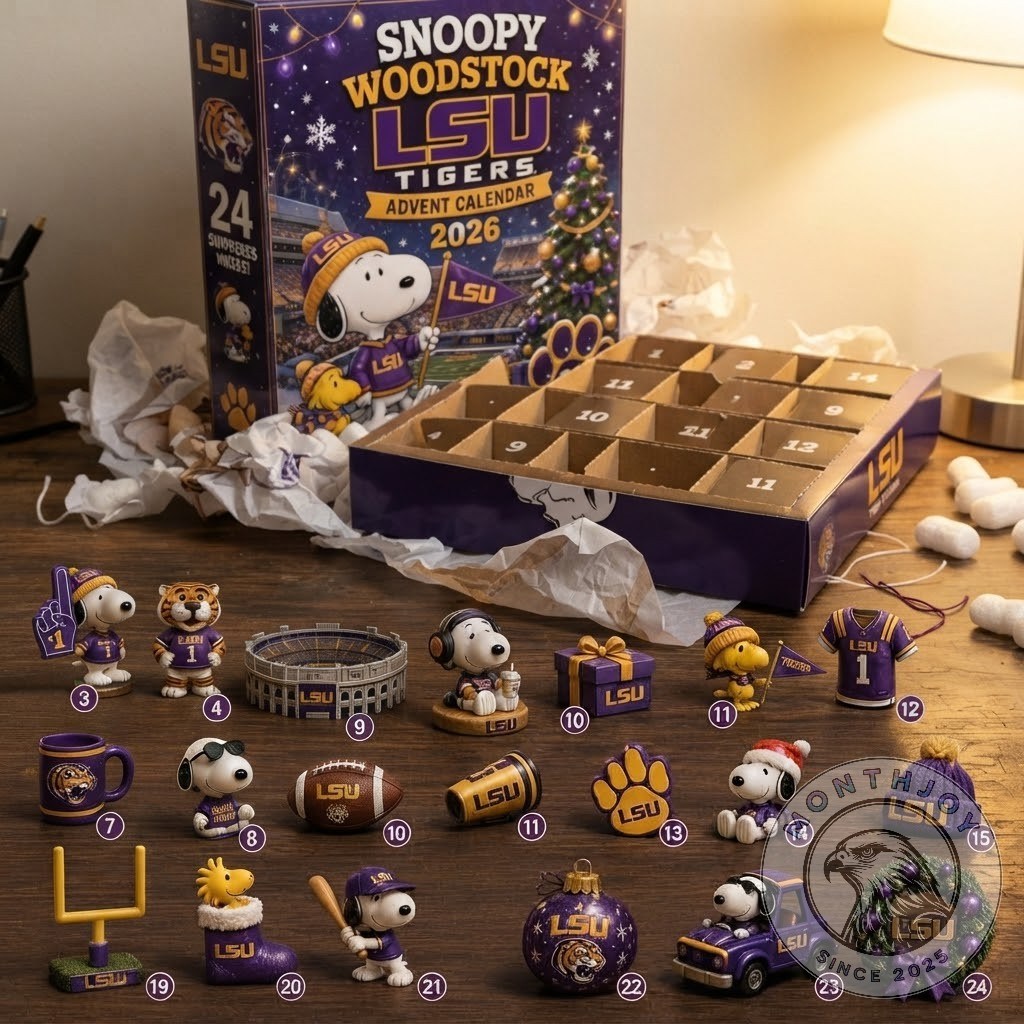 Snoopy and Woodstock LSU Tigers 2026 Advent Calendar - photo 2