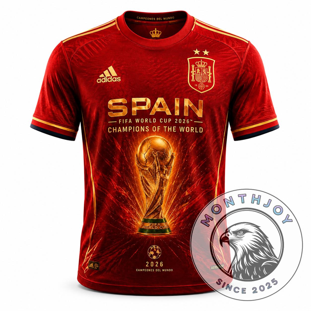 Spain FIFA World Cup 2026 Champions Jersey - Detail View