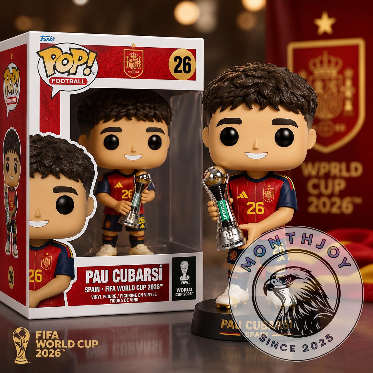 Spain Pau Cubarsí World Cup 2026 Young Player Award Winner Funko Pop - Front View