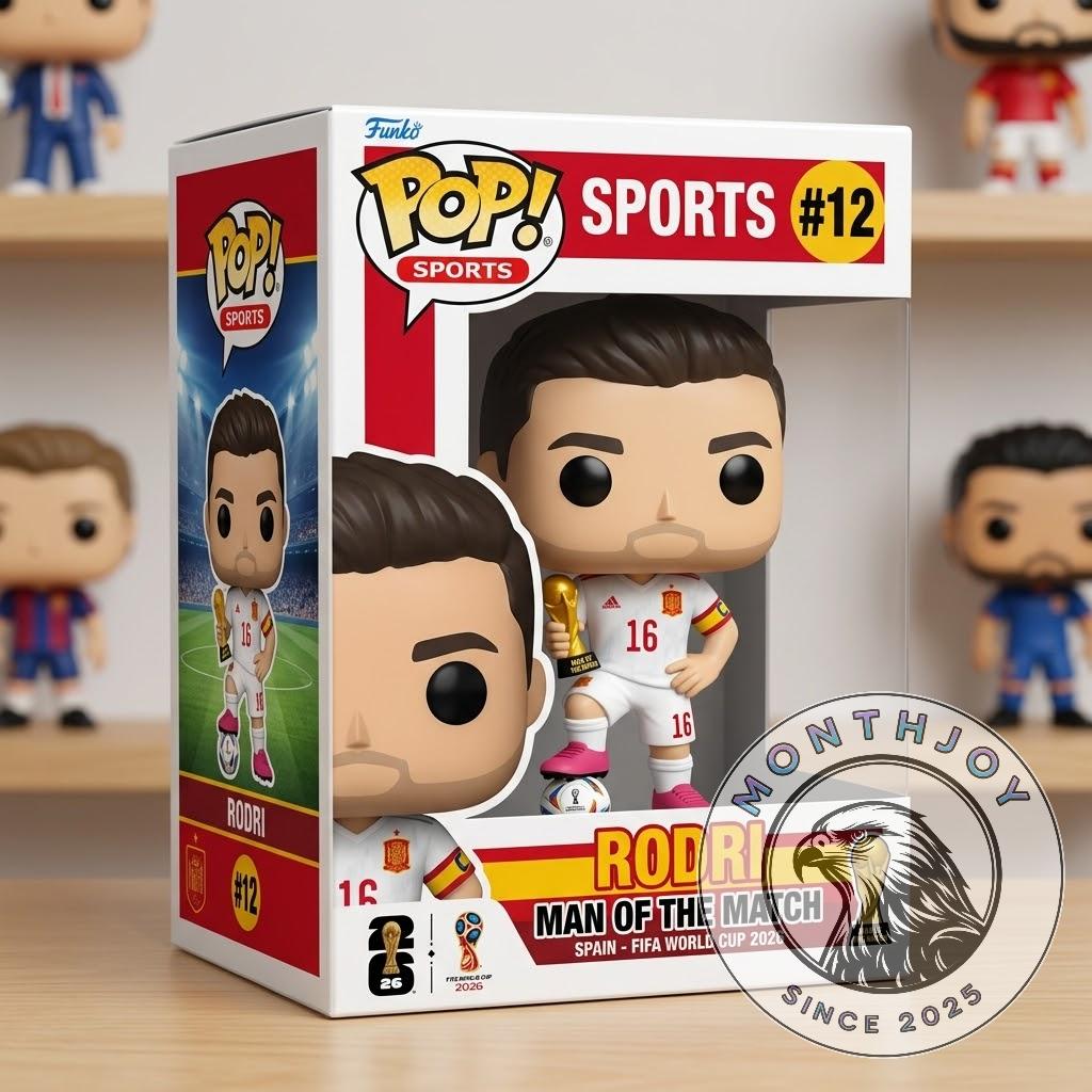 Spain Nationa Rodri Man Of The Match FIFA World Cup 2026 Funko Pop