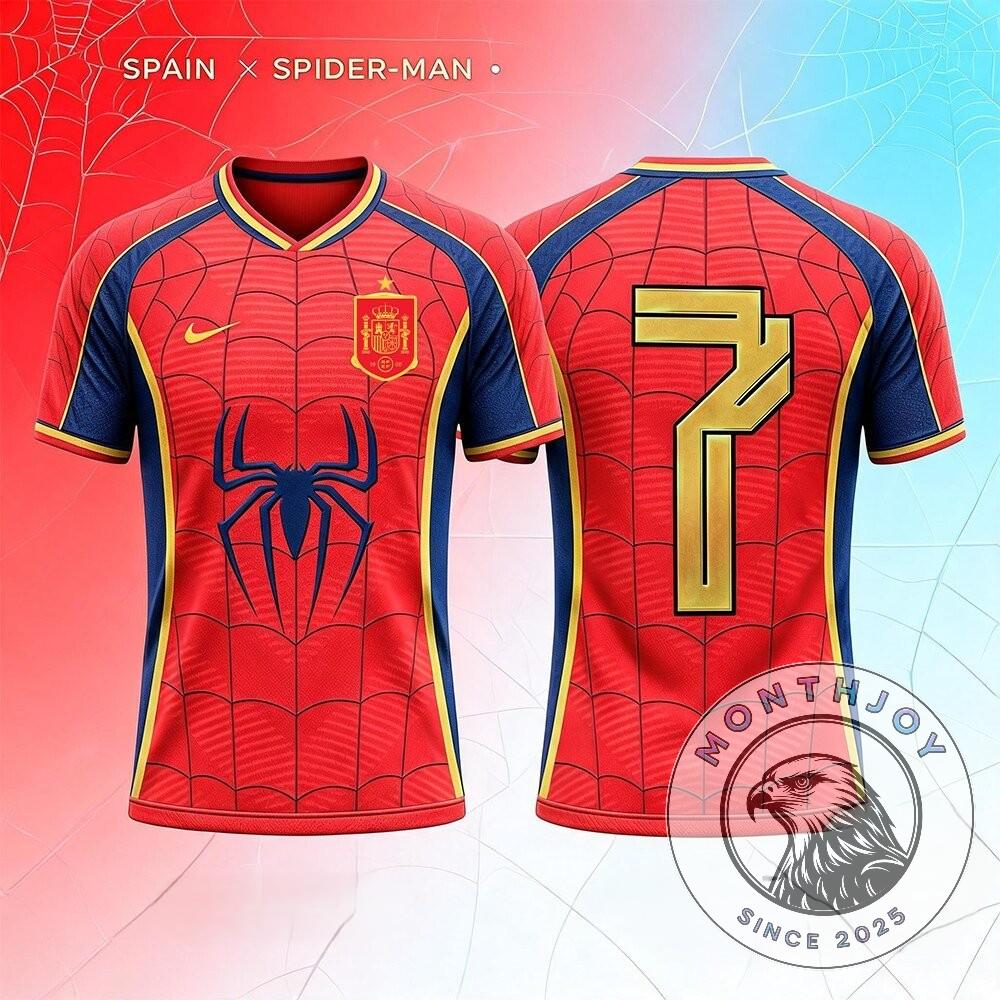 Nike x Marvel 2026 FIFA World Cup Spain Spider Man Jersey  - Front View