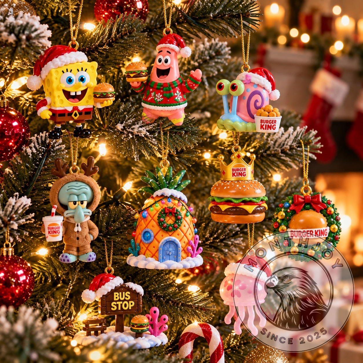 SpongeBob SquarePants Burger King Advent Calendar showing numbered doors