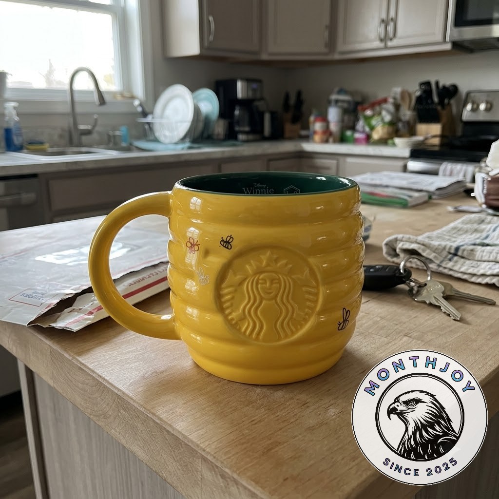 Starbucks Disney Winnie the Pooh Honeycomb Bee Design Mug - photo 3