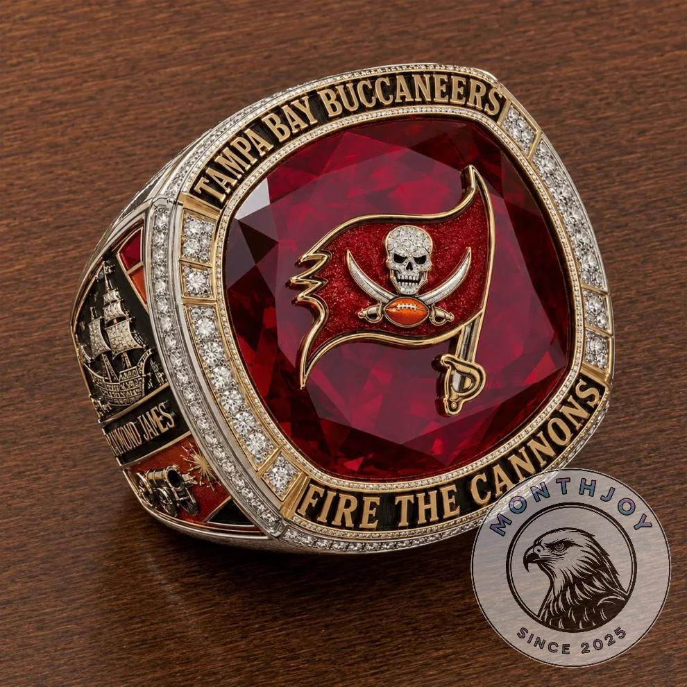 Tampa Bay Buccaneers Fire the Cannons Championship Ring - Detail View