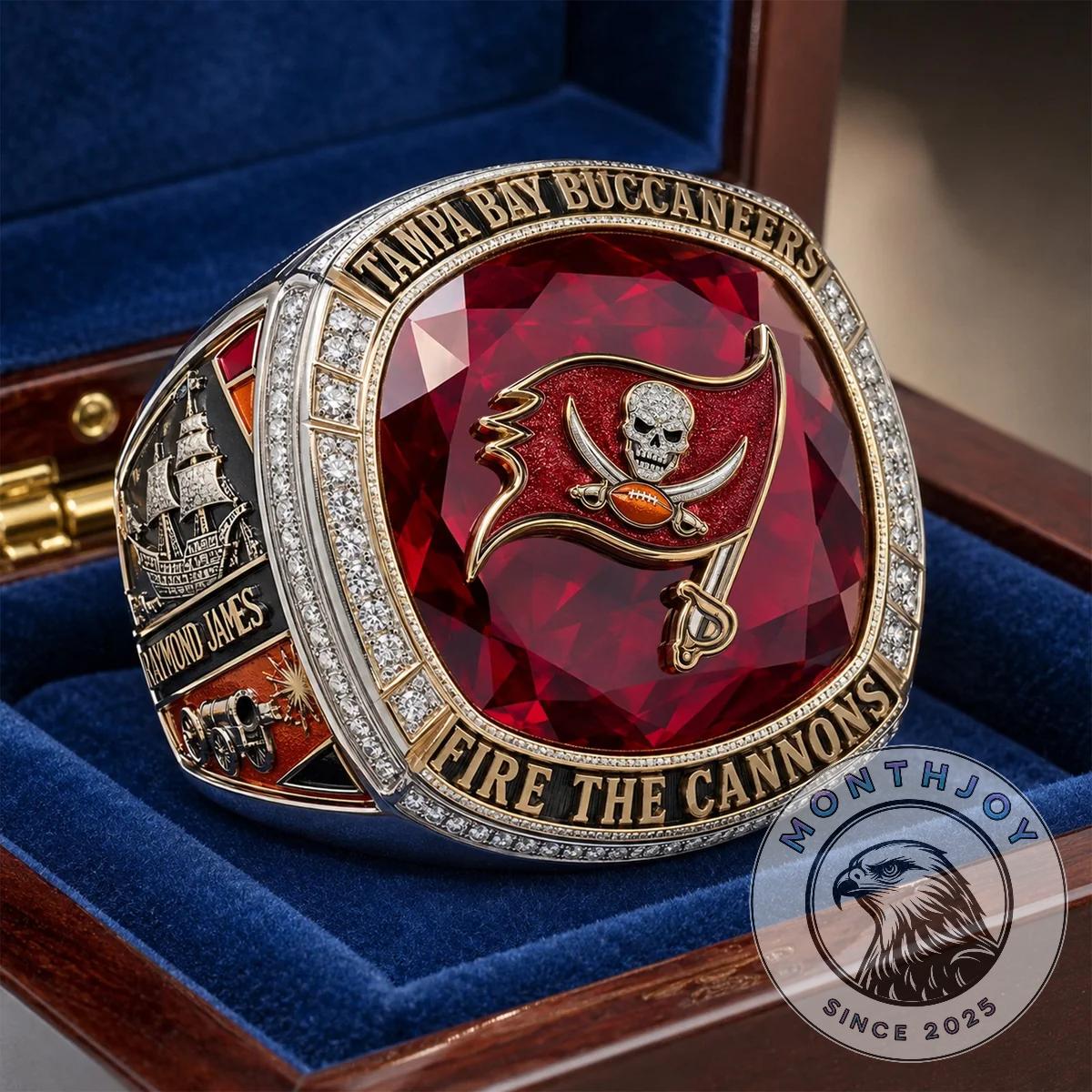 Tampa Bay Buccaneers Fire the Cannons Championship Ring - Front View