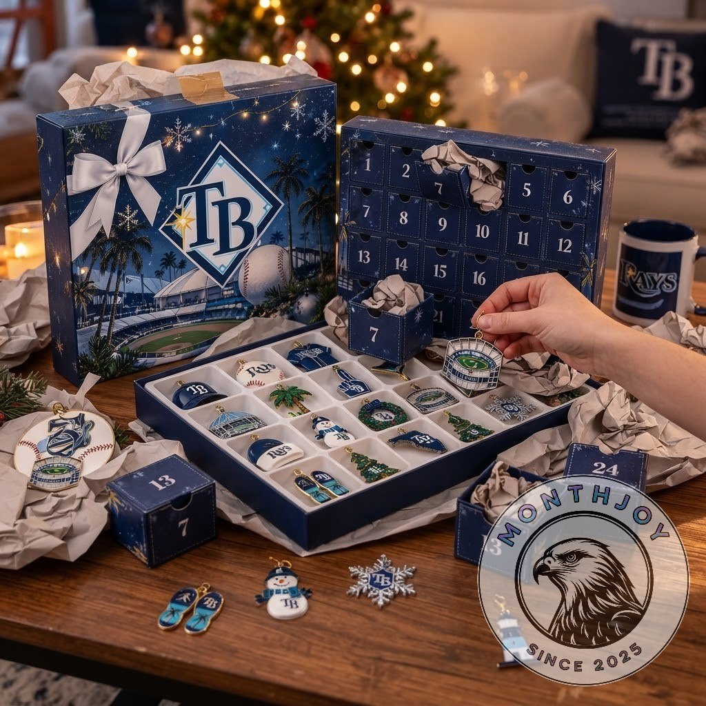 Tampa Bay Rays Christmas Baseball Ornaments Advent Calendar - photo 2