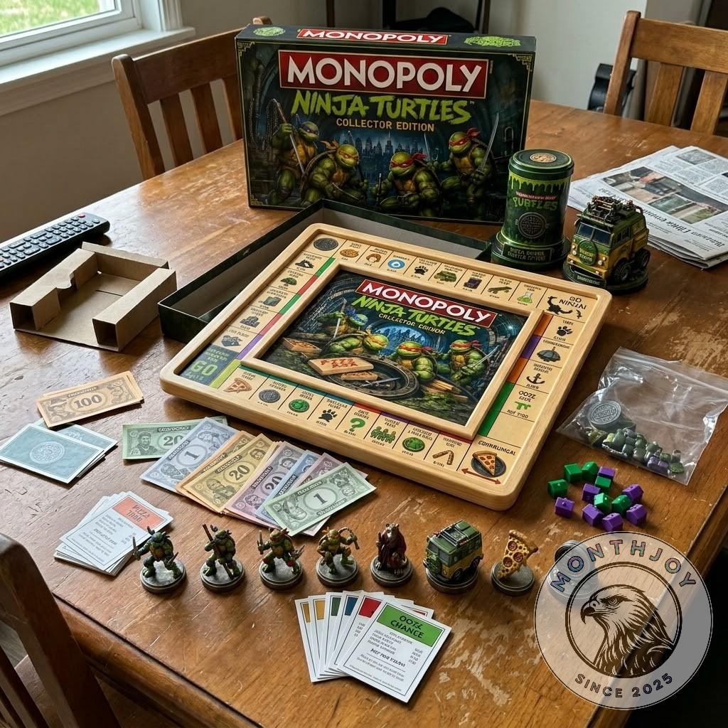 Teenage Mutant Ninja Turtles Collector Edition Board Game - close up of game board and box