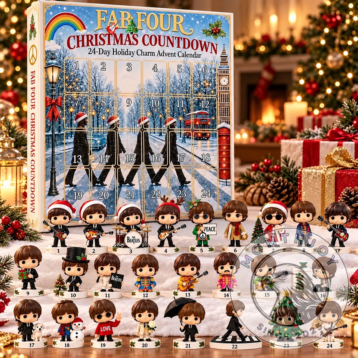 The Beatles Christmas Countdown 24-Day Holiday Charm Advent Calendar 2026