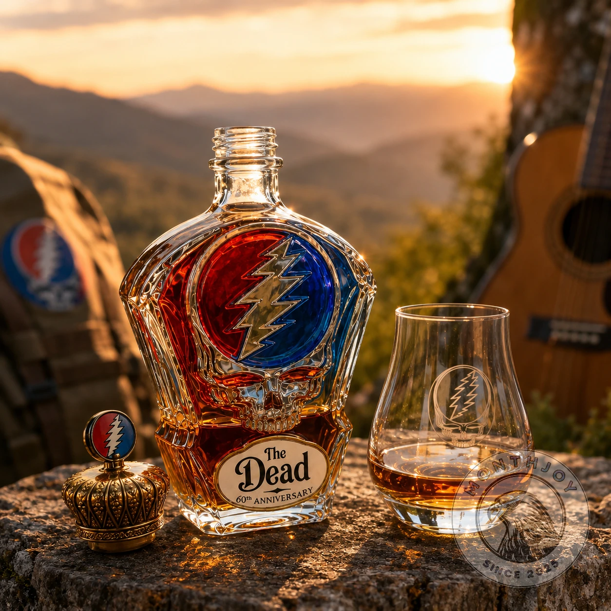 Grateful Dead 60th Anniversary Whiskey Decanter - Design Detail