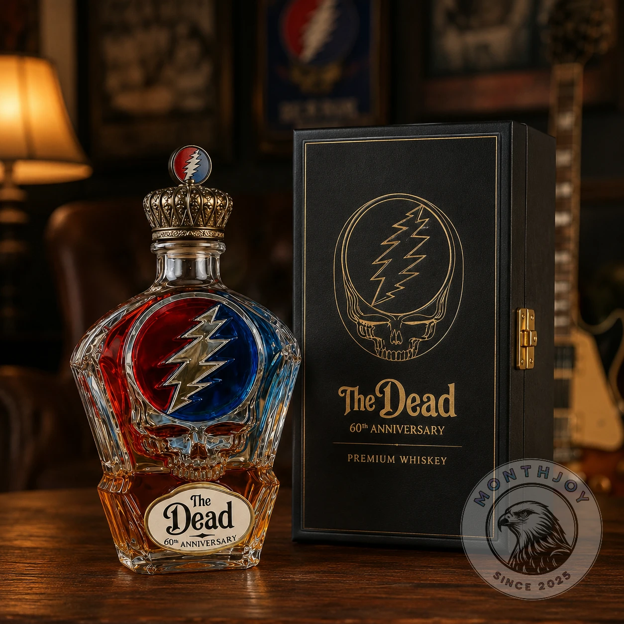 Grateful Dead 60th Anniversary Whiskey Decanter - Detail View