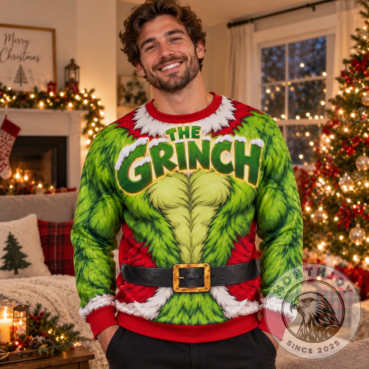 The Grinch Christmas 2026 Santa Suit Sweatshirt - photo 3