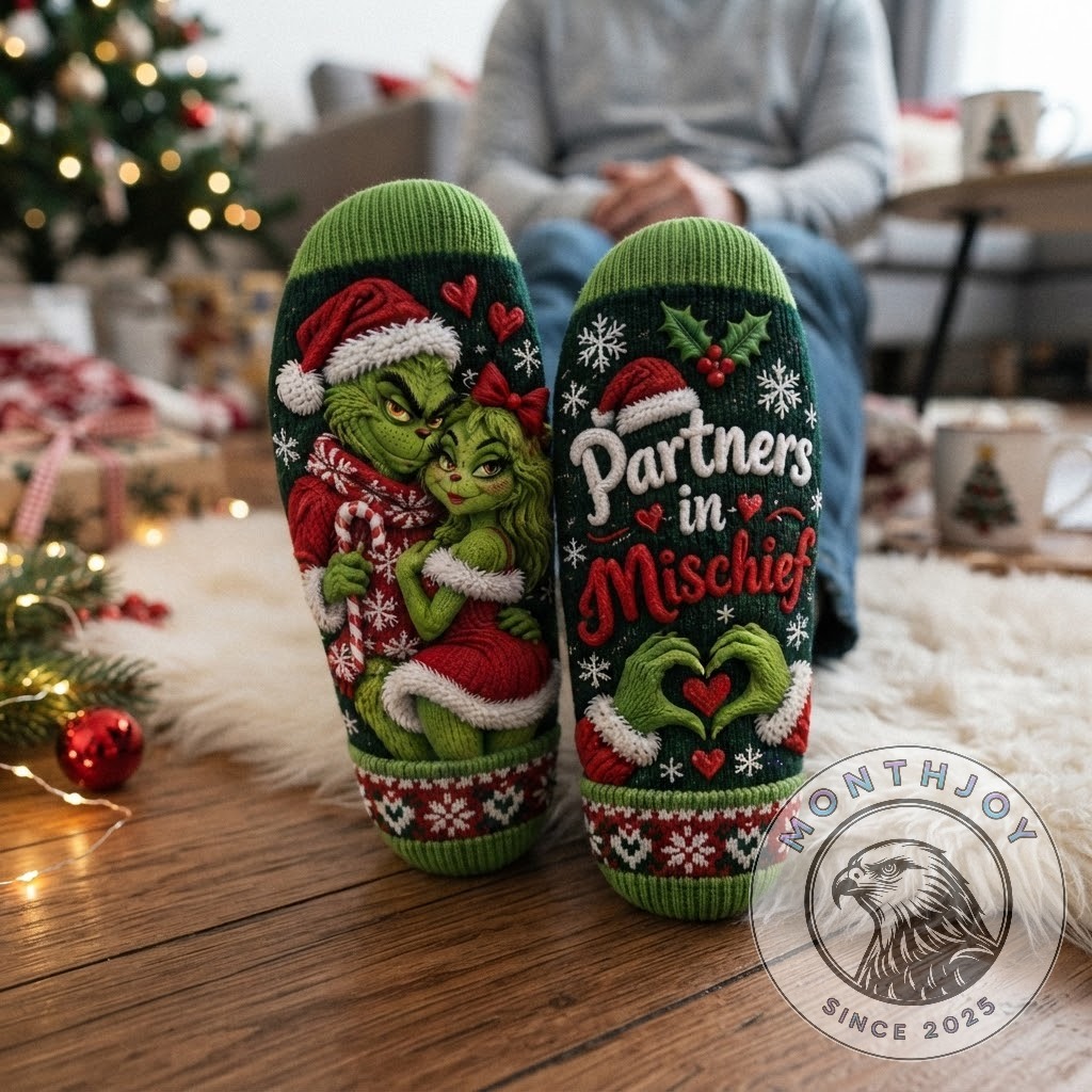 The Grinch Partners in Mischief Christmas Crew Socks 2026 - photo 2