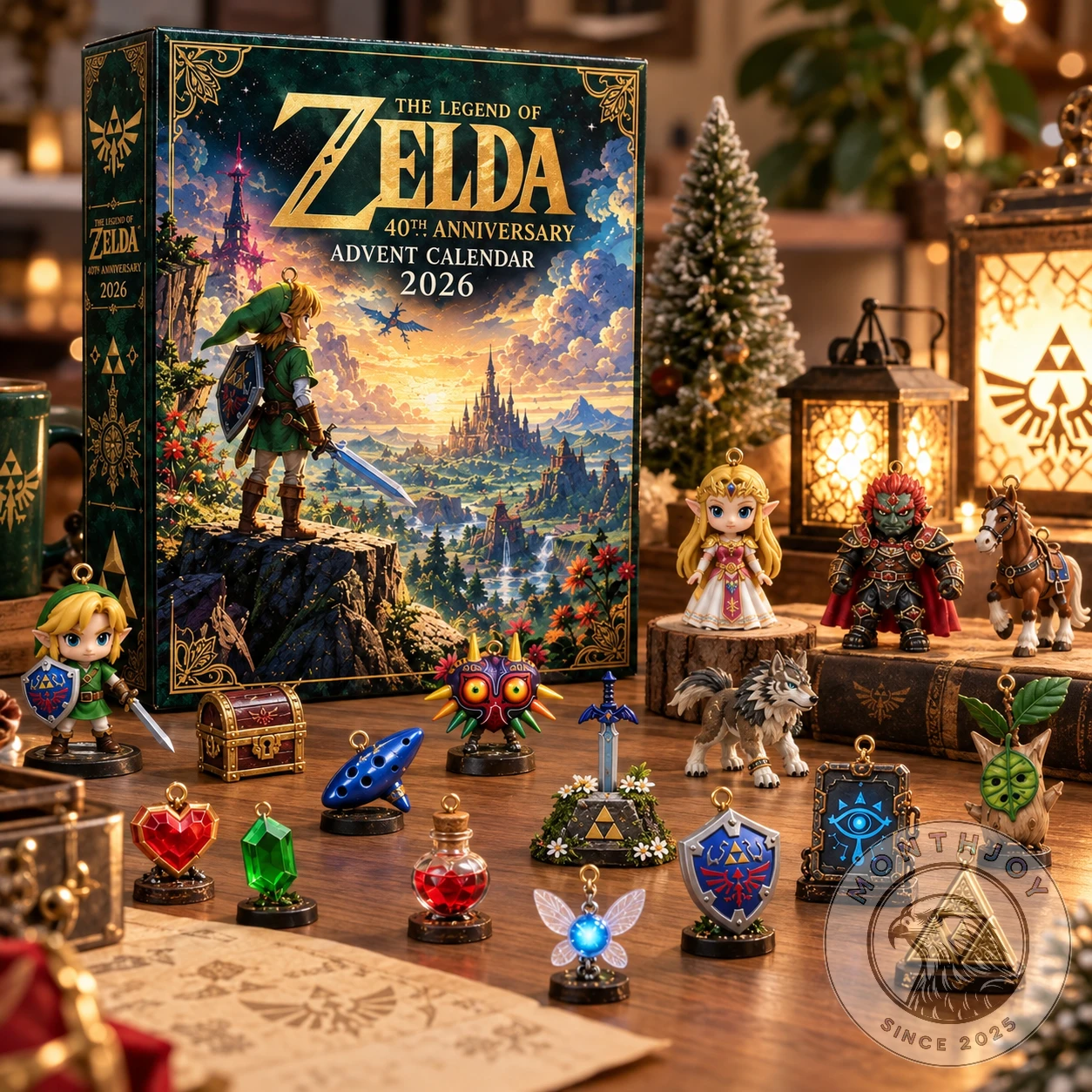 The Legend of Zelda 40th Anniversary 2026 Advent Calendar - Front View