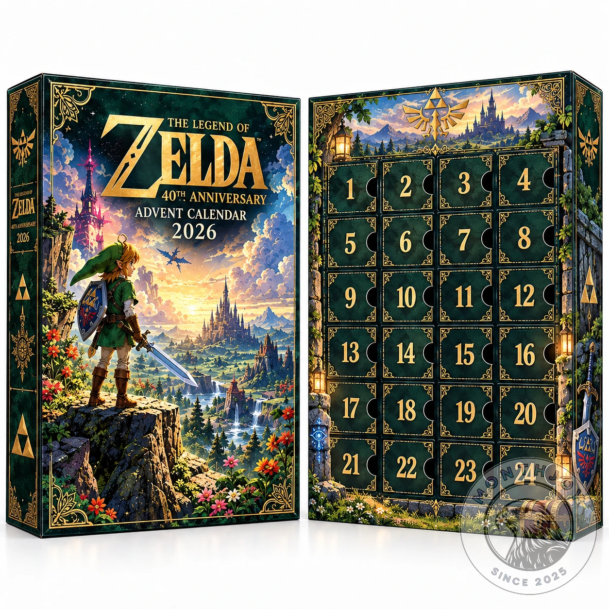The Legend of Zelda 40th Anniversary 2026 Advent Calendar - Detail View