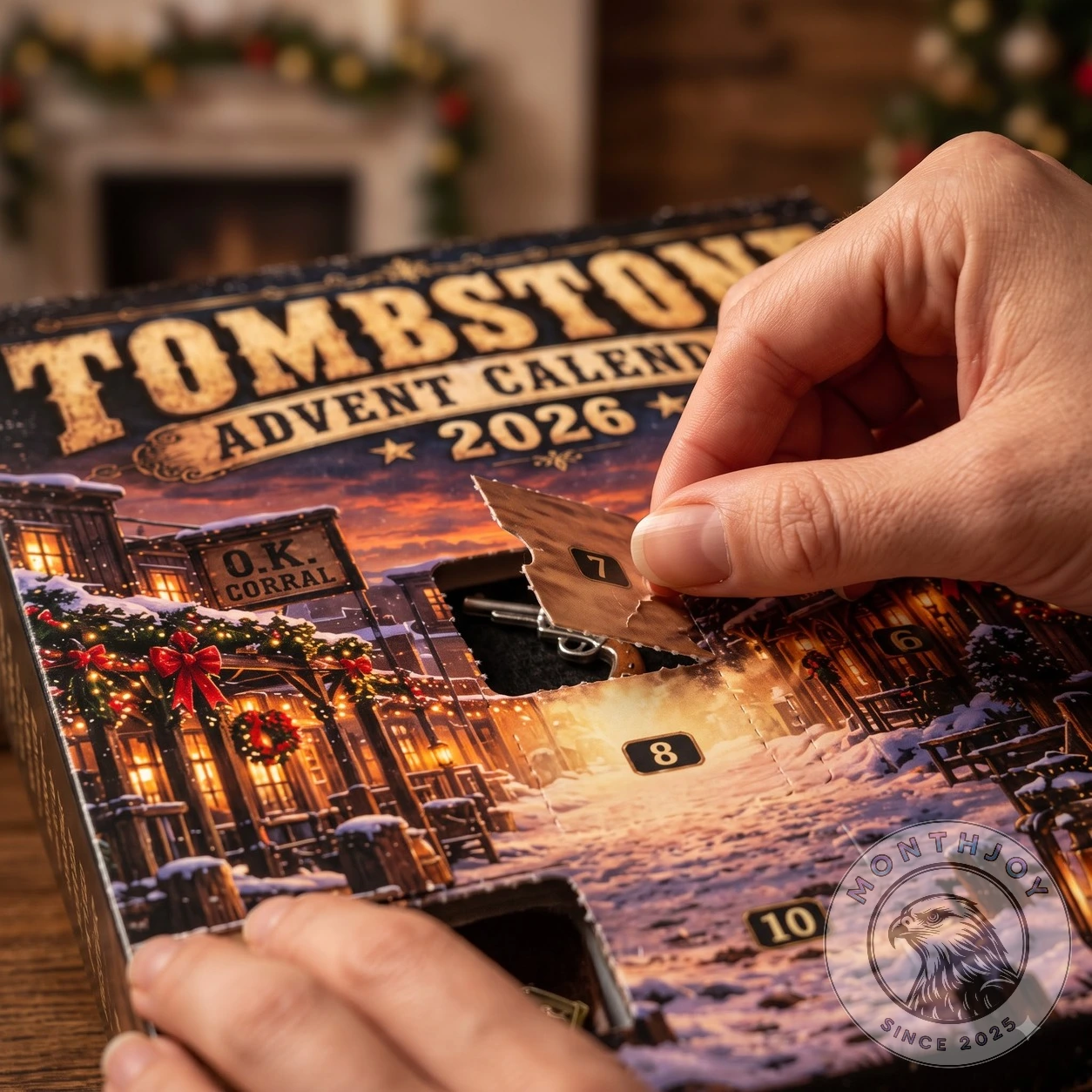 Tombstone 2026 Western Christmas Advent Calendar - Front View