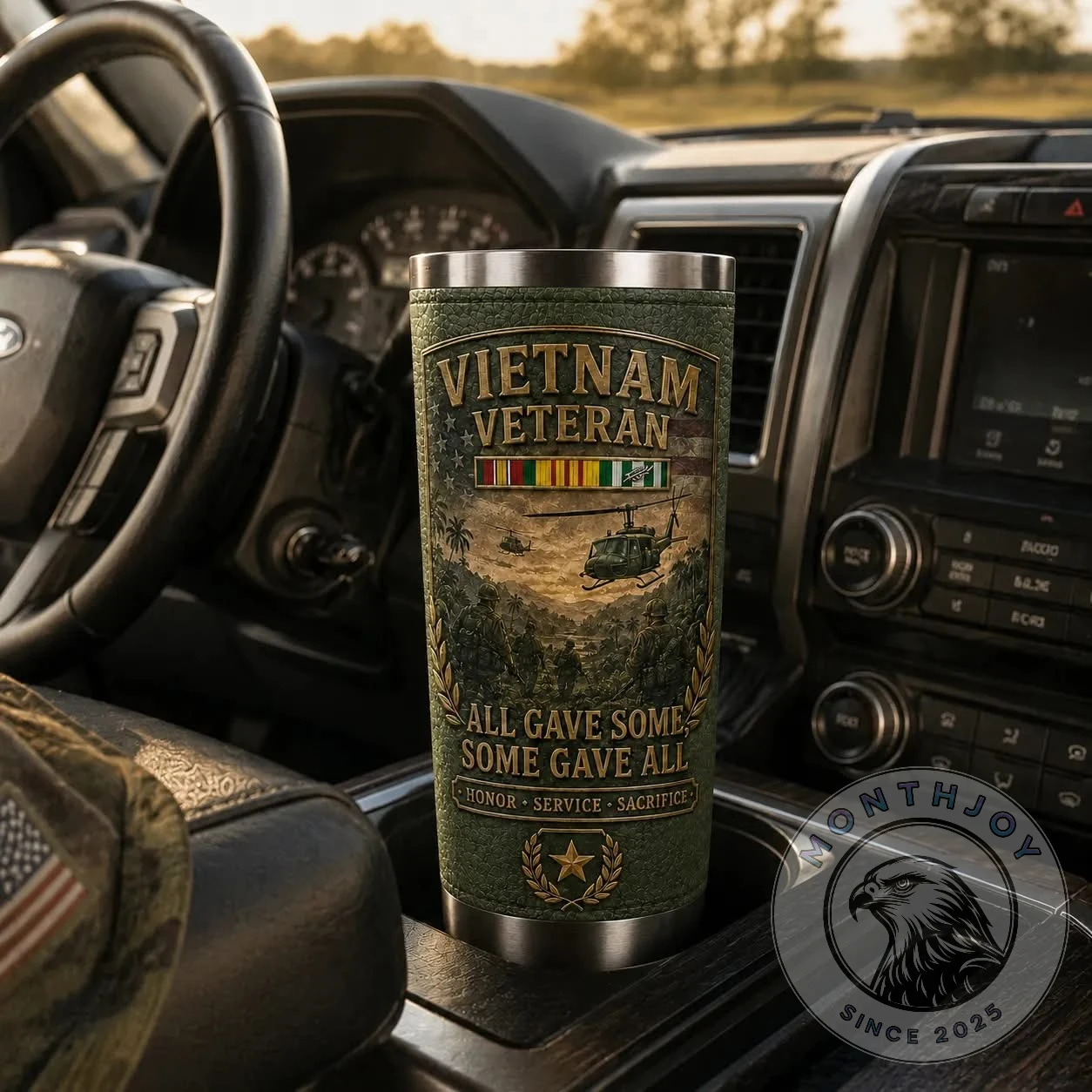 Vietnam Veteran All Gave Some Some Gave All Tumbler - Detail View