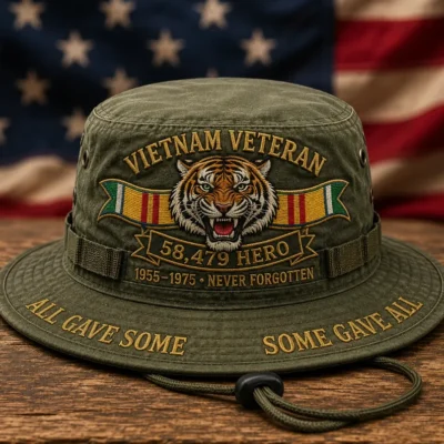Vietnam Veteran 1955–1975 Heroes Never Forgotten Boonie Hat